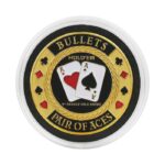 EVERGREEN Poker Card Guard BULLETS - PAIR OF ACES (Strażnik kart/Protektor) - obrazek 2