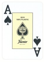 THE U.S. PLAYING CARD CO. Karty Fournier EPT Jumbo Index 100% Plastic kolor czerwony - obrazek 3