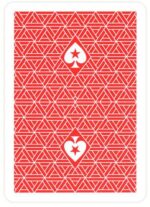 THE U.S. PLAYING CARD CO. Karty Fournier EPT Jumbo Index 100% Plastic kolor czerwony - obrazek 2