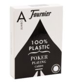 THE U.S. PLAYING CARD CO. Karty Fournier No 2800 Jumbo Index 100% Plastic Kolor niebieski