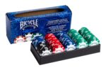 THE U.S. PLAYING CARD CO. Zestaw 100 żetonów BICYCLE wraz z tacką