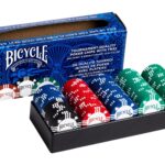 THE U.S. PLAYING CARD CO. Zestaw 100 żetonów BICYCLE wraz z tacką