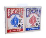 THE U.S. PLAYING CARD CO. Zestaw kart do gry Bicycle Jumbo Index (2 TALIE)