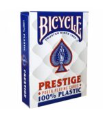 THE U.S. PLAYING CARD CO. Karty do gry Bicycle PRESTIGE 100% Plastic kolor niebieski