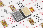 THE U.S. PLAYING CARD CO. Karty KEM Arrow Wide Standard Index Acetate Black & Gold 2 Talie - obrazek 6