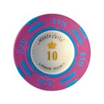 EVERGREEN Żeton Monte Carlo Poker 14g Nominał 10$ Kolor fioletowy